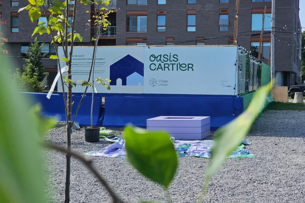 Signalétique de l'oasis cartier village urbain